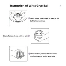 Gyroscopie gyroscopique gyroscopique gyroscopique pour des exercices pour renforcer vos poignets, doigts et rééducation des main