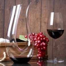 Decaner decanter for wine 1.5 L Crystal glass Elegant jug for serving red wine and drinks