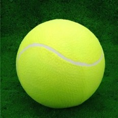 Big Tennis Ball Dog Dog 24cm Interactief speelgoedbestendig tegen bijten voor grote races