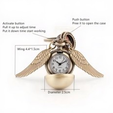 Keychain hodinky Harry Wizard Snitch Miniature Watch ve formě zlatého Zloty pro fanoušci série