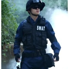 Chaleco táctico, chaleco protector militar de la policía negra