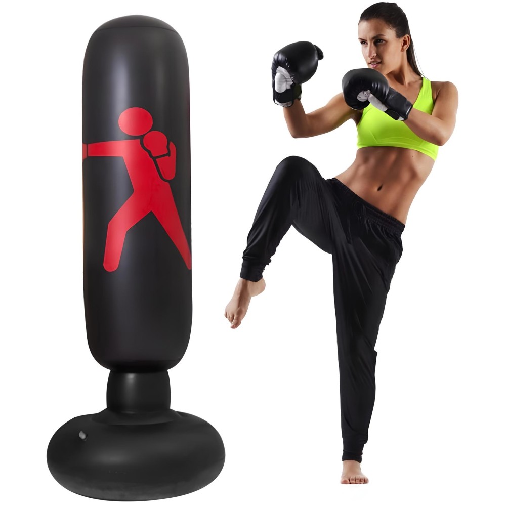 Boxing Bag 160 cm s črpalko napihljivo boksarsko vrečko in izpust stresa