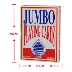 Store jumbo 28x21 cm kort store store kort du blir kongen av motstandernes situasjon vil lure på