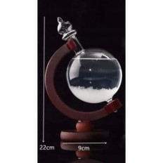 Stormglass Restaq Glass Barometer Elegante previsioni del tempo con effetto di cristallizzazione