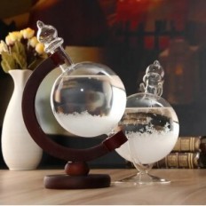 Stormglass Restaq Glass Barometer Elegante previsioni del tempo con effetto di cristallizzazione
