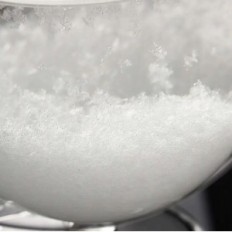 Barometr szklany Stormglass RESTEQ elegancki prognozator pogody z efektem krystalizacji