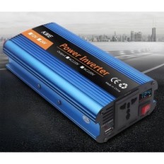 Auton invertteri, jonka kapasiteetti on 2600 W (12V-220V) jännitemuunninta autossa tai karma