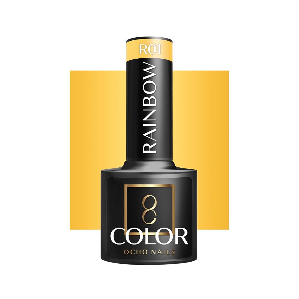OCHO NAILS Hybrid nagellak rainbow R01 - 5 g — vooraanzicht