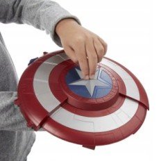 Toy Captain America Shield Shot Interactive Shield med fotografering, perfekt för Avengers fans