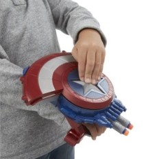 Toy Captain America Shield Shot Interactive Shield med skyting funksjon, ideell for avengers fans