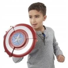 Toy Captain America Shield Shot Interactive Shield with Shooting Function, Ideal for Avengers Fans
