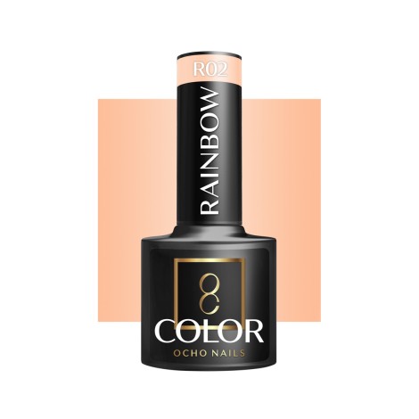 OCHO NAILS hibridni lak za nokte Rainbow R02 - 5 g — pogled sprijeda