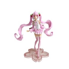 Akční postava Anime Miku Hatsune Sakura 15cm Collectible Action Obrázek Japonský idoul v Sakura verzi