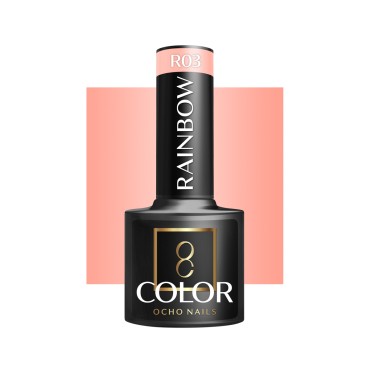 OCHO NAILS Hibrid körömlakk Rainbow R03 - 5 g — elölnézet