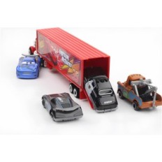 Set av tecknade tecknad filmbil leksaksbilar. Miniatyrbilar med tecken från filmbilar