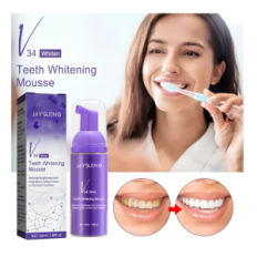 Whitening zobna pasta V34 50ml Jazi, ki se pojavljajo zobni barvi paste, ki zmanjšujejo rumeni odtenek za bele zobe
