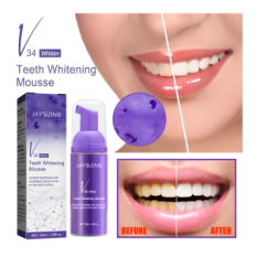 Whitening hammastahna v34 50ml Jatkeet hammasvärit liitä vähentämällä keltaista sävyä valkoisempien hampaiden