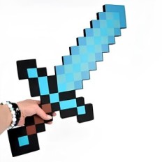 Diamond Sword Minecraft avec mousse élastique Eva 45 cm