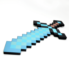 Diamond Sword Minecraft avec mousse élastique Eva 45 cm