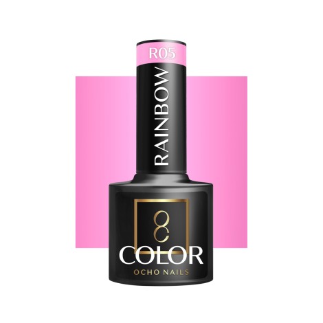 OCHO NAILS Hybrid lak na nechty Rainbow R05 - 5 g — pohľad spredu