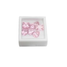 Sapphire Pink Set av 7 PCS Størrelse Karata 7x7mm Utmerket skjæremerke Veldig bra Land Opprinnelse