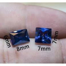 Sapphire Natural Stone 7 kom set polu-dragog kamenja za prikupljanje i nakit