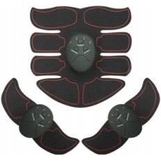 Elektrostymulator mięśniowy EMS 6 programów urządzenie do ćwiczeń pasywnych i rehabilitacji mięśni brzucha i ramion