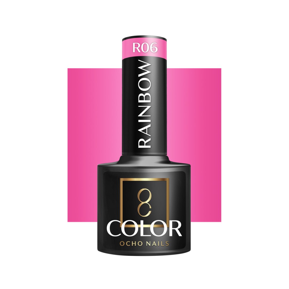 OCHO NAILS Hybrid neglelak regnbue R06 - 5 g — forfra