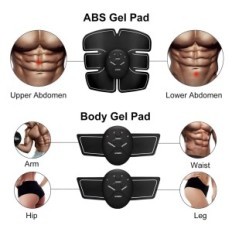 Belly Belly Muscle Elekrostimulator EMS 6 Program Enkel träningsbälte för muskelförstärkning
