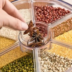 Contenitore del dispensatore del mangiatoio del riso 3 kg Contenitore compatto per prodotti sfusi con un vantaggio conveniente