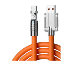 Hochgeschwindigkeits-USB-Typ C 120W 6A 150cm Orange-Typ