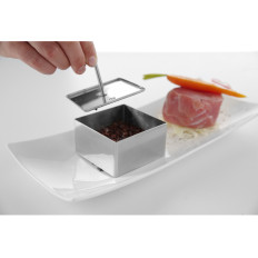 Braçadeira de confeitaria quadrada para bolo de 80x80mm Hendi 512234