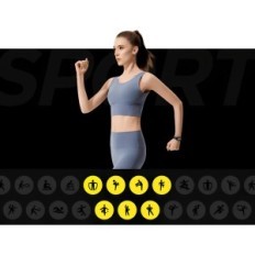 Smart Band M7 Smart Band 7 černá moderní fitness čelenka s monitorem tepové frekvence a kroky