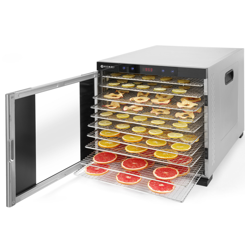 Secador de alimentos cogumelos Fruit Herbs 10 Grids Profi Line Hendi 229026