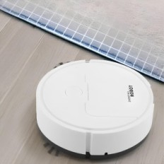Robot cleaning the mini white 400 mAh 3.7 V Automatic vacuum cleaner for daily dust collection on small surfaces