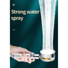 Tête de douche avec turbine 360 et écouteur de filtre à haute pression avec filtre de purification de rotation et d'eau
