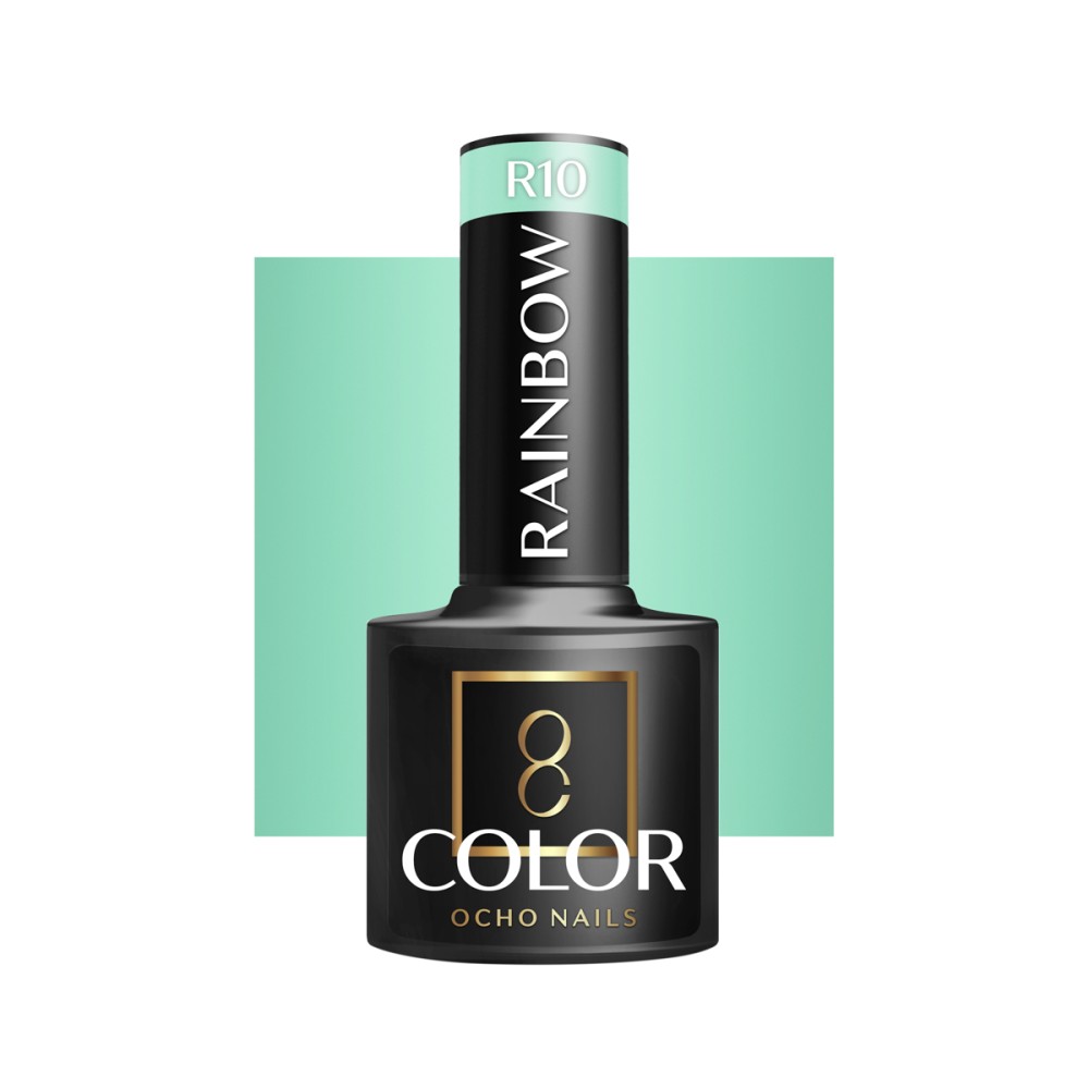 OCHO NAILS Hybridný lak na nechty Rainbow R10 - 5 g — pohľad spredu