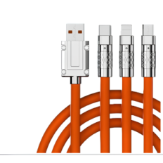 High-speed USB 3W1 Cable Cable C 120W 6A 150cm orange