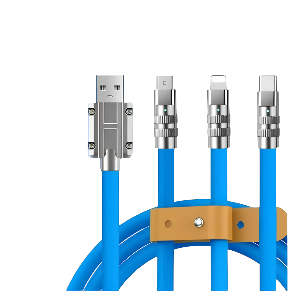 Tipo USB de alta velocidad 3W1 tipo C 120W 6A 150cm cable