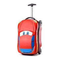 Mala em rodas e mochila Zigzak McQueen do filme Kit de viagem de carro infantil