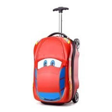 Mala em rodas e mochila Zigzak McQueen do filme Kit de viagem de carro infantil
