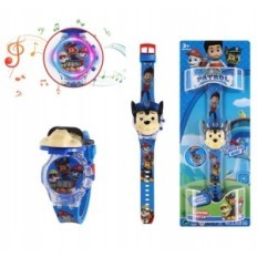 Relógio infantil com música e luz perseguição PSI Patrule Gadget Interactive para pequenos fãs contos de fadas