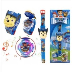 Relógio infantil com música e luz perseguição PSI Patrule Gadget Interactive para pequenos fãs contos de fadas