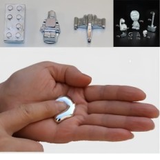 Metal Gallium Resteq 20g Čistota 99.99% Metal tavení v rukou pro výuku experimentů a sbírky