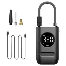 Mini bilkompressor 3in1 (+ lommelykt + PowerBank) 120W CZK-3668