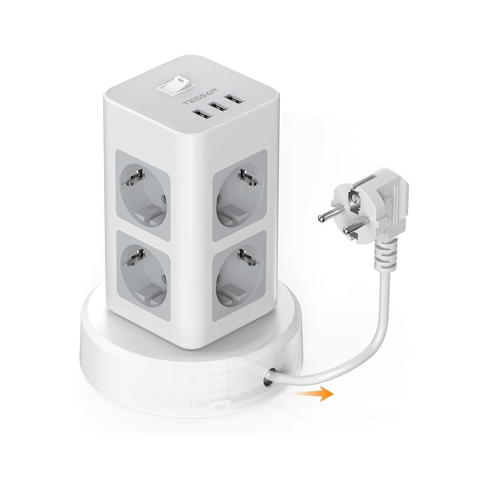 Tessan Tessan TSSAN TPS03RX-DE 8 Sockets + 3USB