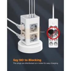 Striscia di alimentazione Tessan TPS03RX-DE 8 prese + 3USB