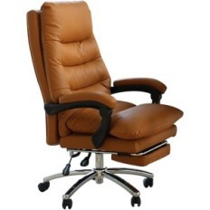 Sedia da ufficio in pelle che gira ergonomica e conveniente con regolazione dell'altitudine ideale per ufficio e cabina armadio