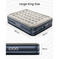 Matelas Gonflable Idoo Queen avec une pompe