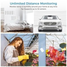 3-pakendi termomeeter Wi-Fi hügromeeter